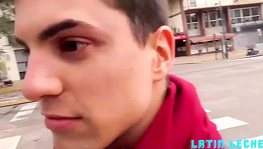 Hot Latino Amateur Gets Covered in Massive Load - Latin Leche Explosion!