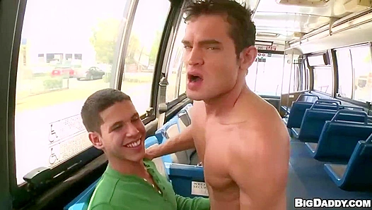 Luke Milan Gets Pounded On The Bus With Romero - Public Sex Extravaganza