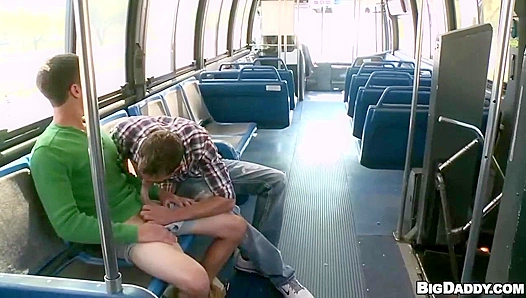Luke Milan Gets Pounded On The Bus With Romero - Public Sex Extravaganza