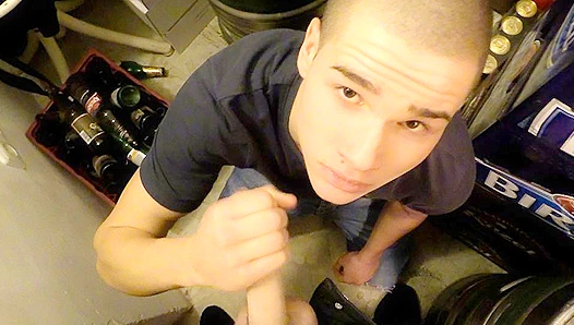 Rugged Hunk Gets Wild in the Backroom - XXX Gay