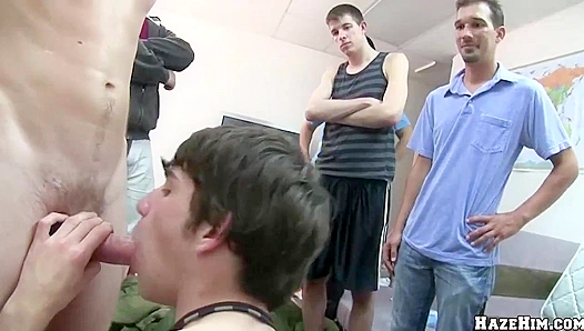 Frat Boys Get Wild ~ Amateur Dorm Room Fuck Session - Haze Him Hard