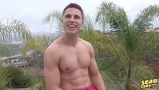 Muscular Hottie Edin Strokes His Thick Cock Live on Cam - Sean Cody