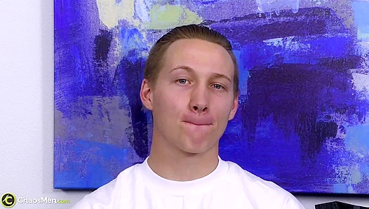 Pouty Newcomer Jacks His Hard Cock On Camera