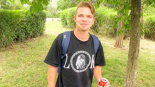 Trendy Czech Boy Gets Fucked in the Grass and Facial'd