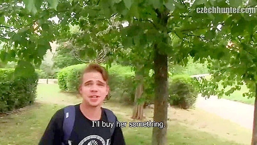 Trendy Czech Boy Gets Fucked in the Grass and Facial'd