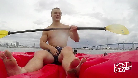 Miller's Dorky Solo Session Ends in a Massive Blow - Sean Cody