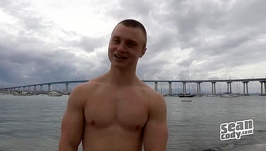 Miller's Dorky Solo Session Ends in a Massive Blow - Sean Cody