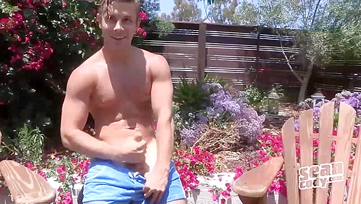 Blonde Beauty Dylan Strokes His Cock on the Floor - Sean Cody