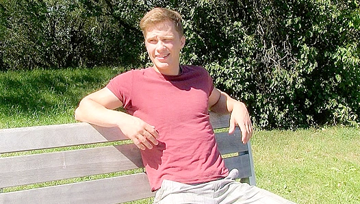 Hot EU Amateur Rides Fat Cock Outdoors - XXX Gay ACTION!