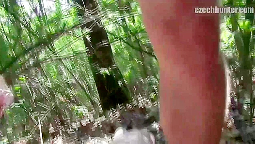 Hot EU Amateur Rides Fat Cock Outdoors - XXX Gay ACTION!