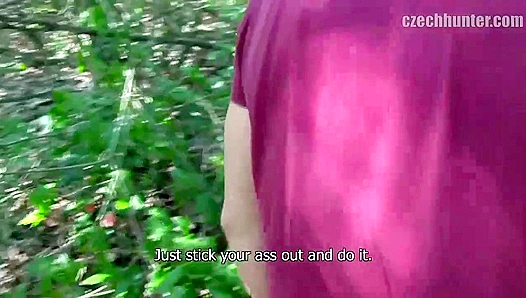 Hot EU Amateur Rides Fat Cock Outdoors - XXX Gay ACTION!