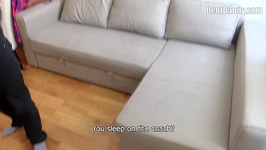 Blonde Debtor Takes a Massive Load After Anal - Debt Dandy