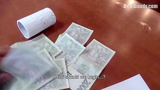 Blonde Debtor Takes a Massive Load After Anal - Debt Dandy