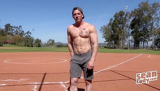 Shower Stroke ~ Baseball JockJeremy's Hard-on Session