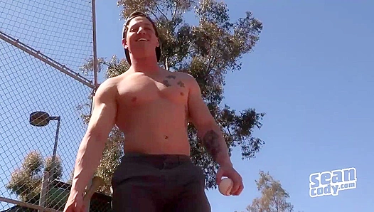 Shower Stroke ~ Baseball JockJeremy's Hard-on Session