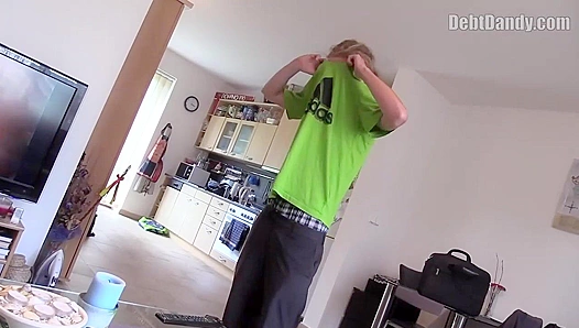 Blonde Ponytail Takes It Up the Ass Before Facial - Debt Dandy