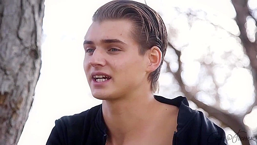 Slicked-Back Skater Boy Cums Hard After Intense Masturbation - Corbin Fisher