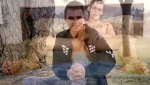 Slicked-Back Skater Boy Cums Hard After Intense Masturbation - Corbin Fisher