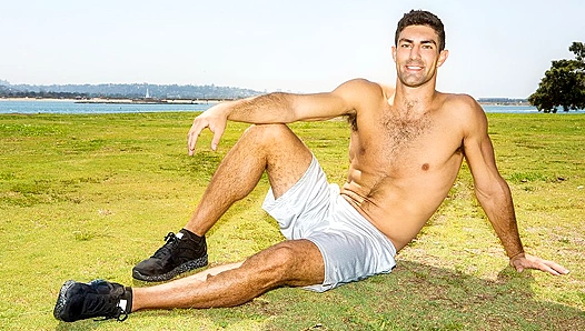 Sebastien Strokes His Hard Cock Solo - Sean Cody