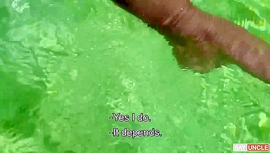 Tattooed Latino Lovers Kendro & Milo Splash into Poolside Passion