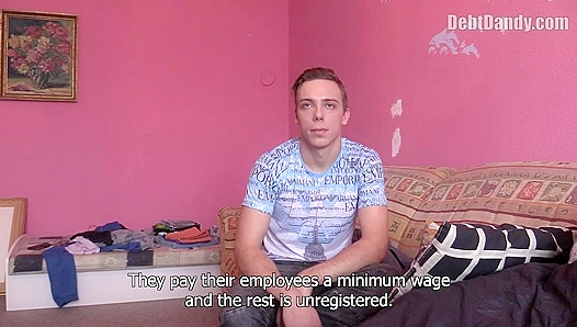 Czech Stud Pays Off Debt with His Tight Ass