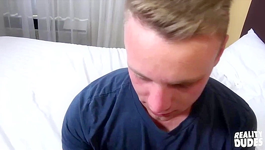 Shy Blonde Brandon's Ass Taken by a Str8 Chaser