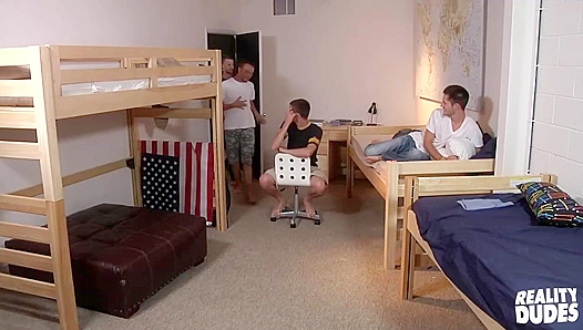 Wild Threesome Anal Adventure ~ College Boys at Dick Dorm
