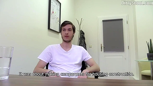 Relaxed Amateur Hottie Strokes His Hard Dick - Dirty Scout Seduction