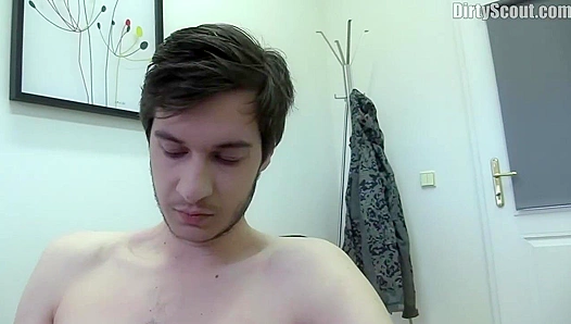 Relaxed Amateur Hottie Strokes His Hard Dick - Dirty Scout Seduction