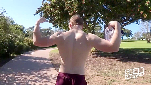 Fiery Redhead Strokes His Pasty Cock Solo - Sean Cody