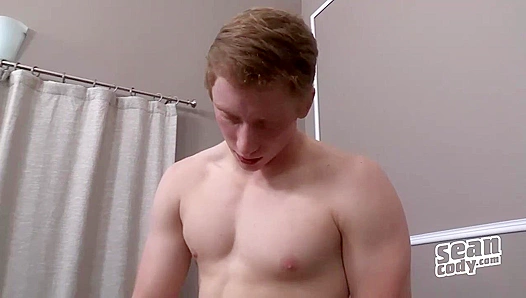 Fiery Redhead Strokes His Pasty Cock Solo - Sean Cody
