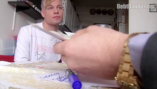 Bleached Twink Sells His Tight Ass to Pay Off Debt