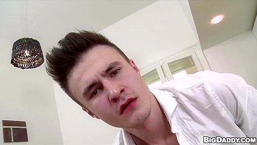 Preppy Brunette Twink Rides Cock After Blowjob - Raw Casting