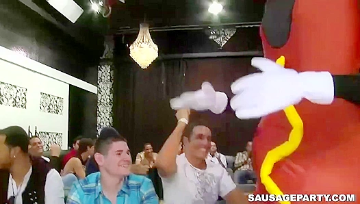 Saucy Striper's Oral Orgy ~ Dicking Down the Crowd