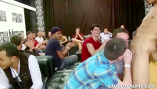 Saucy Striper's Oral Orgy ~ Dicking Down the Crowd