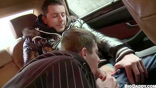 Ryu and Nick ~ Hot Backseat Blowjobs & Outdoor Anal Adventures