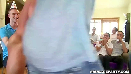 Horny Dudes Strip Down for a Wild Sausage Party Orgy
