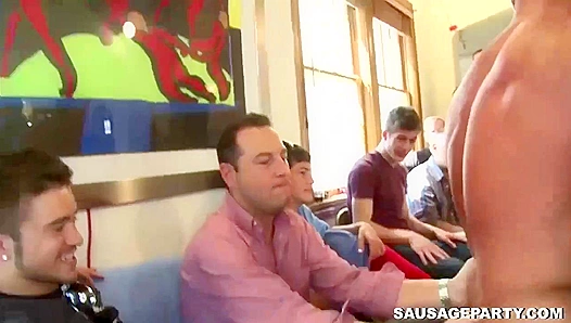 Horny Dudes Strip Down for a Wild Sausage Party Orgy