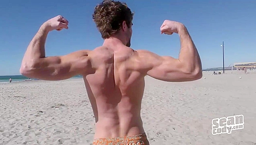 Bearded Jock Lawrence Goes Wild Masturbating - Sean Cody