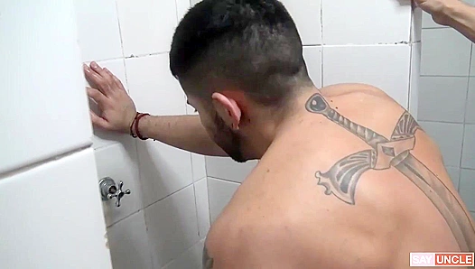 Amateur Latin Licho Gets Fucked Hard in the Shower