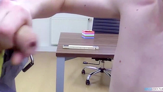 Cute Czech Teen Sucks Hung Cameraman -Dirty Scout