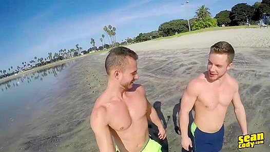 Wild Outdoor Fun ~ Josh & Cam Frolic Before Hot Indoor Sex - Sean Cody
