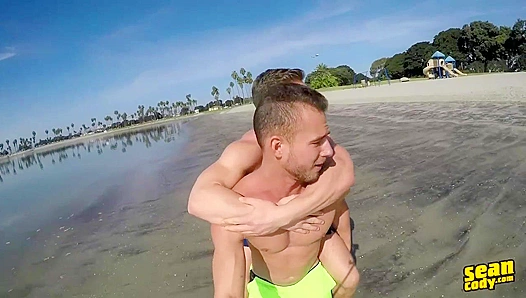 Wild Outdoor Fun ~ Josh & Cam Frolic Before Hot Indoor Sex - Sean Cody