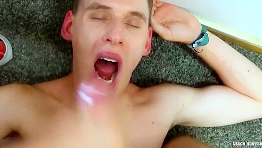 Dirty Scout ~ Brunette Twink Swallows Cum After Hard Anal