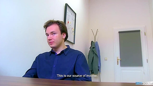 Chubby Cutie Gets His First Gay Anal Adventure - Dirty Scout