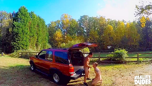 Kinky Public Outdoor Anal ~ Gavin Taylor Gets Fucked Hard - Reality Dudes