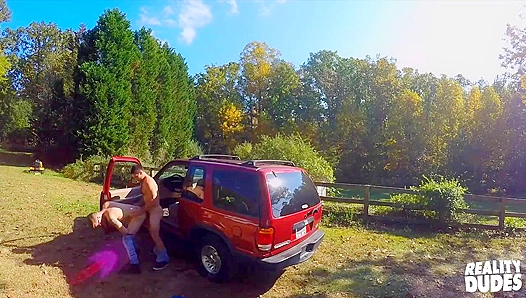 Kinky Public Outdoor Anal ~ Gavin Taylor Gets Fucked Hard - Reality Dudes