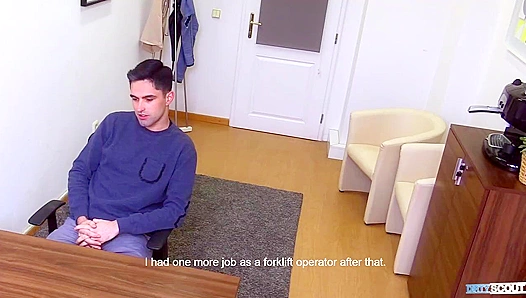 Hairy-Legged Hunk Gets Ass-Fucked During Dirty Casting