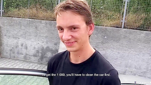 Czech Hunter ~ Bubble Butt Twink Gets Bareback Anal In The Woods