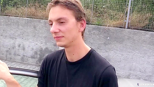 Czech Hunter ~ Bubble Butt Twink Gets Bareback Anal In The Woods